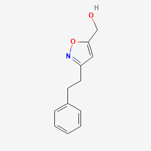 [3-(2-Phenylethyl)-1,2-oxazol-5-yl]methanol