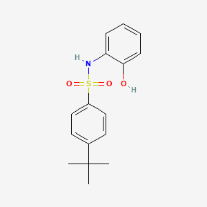 molecular formula C16H19NO3S B2666605 4-tert-butyl-N-(2-hydroxyphenyl)benzenesulfonamide CAS No. 81256-09-9