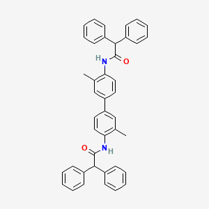 molecular formula C42H36N2O2 B2666609 N-[4-[4-[(2,2-diphenylacetyl)amino]-3-methylphenyl]-2-methylphenyl]-2,2-diphenylacetamide CAS No. 349617-99-8