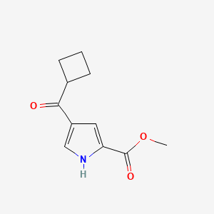 molecular formula C11H13NO3 B2666610 Methyl 4-(cyclobutanecarbonyl)-1H-pyrrole-2-carboxylate CAS No. 2287289-56-7