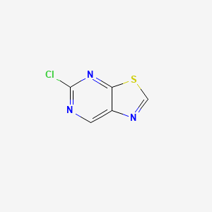molecular formula C5H2ClN3S B2666612 5-氯-[1,3]噻唑啉[5,4-d]嘧啶 CAS No. 13316-08-0