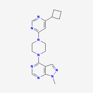 4-[4-(6-Cyclobutylpyrimidin-4-yl)piperazin-1-yl]-1-methylpyrazolo[3,4-d]pyrimidine