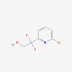 molecular formula C7H6BrF2NO B2666638 2-吡啶乙醇, 6-溴-β,β-二氟- CAS No. 891856-12-5