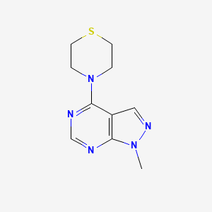 4-(1-methyl-1H-pyrazolo[3,4-d]pyrimidin-4-yl)thiomorpholine