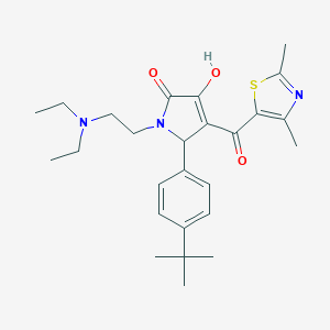 5-(4-tert-butylphenyl)-1-[2-(diethylamino)ethyl]-4-[(2,4-dimethyl-1,3-thiazol-5-yl)carbonyl]-3-hydroxy-1,5-dihydro-2H-pyrrol-2-one