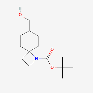 Tert-butyl 7-(hydroxymethyl)-1-azaspiro[3.5]nonane-1-carboxylate