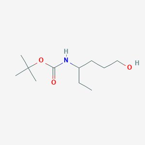 molecular formula C11H23NO3 B2666656 Tert-butyl (1-ethyl-4-hydroxybutyl)carbamate CAS No. 694446-87-2