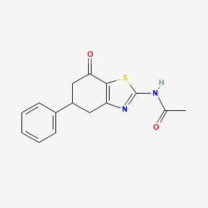 N-(7-oxo-5-phenyl-4,5,6,7-tetrahydro-1,3-benzothiazol-2-yl)acetamide