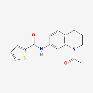 N-(1-acetyl-3,4-dihydro-2H-quinolin-7-yl)thiophene-2-carboxamide