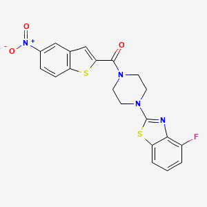 (4-(4-Fluorobenzo[d]thiazol-2-yl)piperazin-1-yl)(5-nitrobenzo[b]thiophen-2-yl)methanone