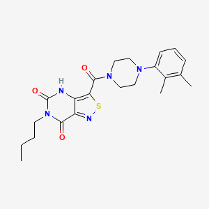 6-butyl-3-{[4-(2,3-dimethylphenyl)piperazino]carbonyl}isothiazolo[4,3-d]pyrimidine-5,7(4H,6H)-dione
