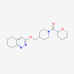 (tetrahydro-2H-pyran-2-yl)(4-(((5,6,7,8-tetrahydrocinnolin-3-yl)oxy)methyl)piperidin-1-yl)methanone