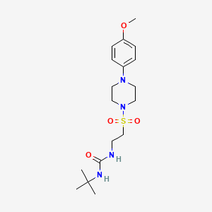 1-(Tert-butyl)-3-(2-((4-(4-methoxyphenyl)piperazin-1-yl)sulfonyl)ethyl)urea