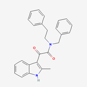 N-benzyl-2-(2-methyl-1H-indol-3-yl)-2-oxo-N-phenethylacetamide