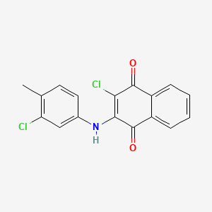 2-Chloro-3-(3-chloro-4-methylanilino)naphthoquinone