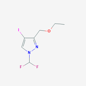 1-(difluoromethyl)-3-(ethoxymethyl)-4-iodo-1H-pyrazole