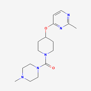 (4-Methylpiperazin-1-yl)(4-((2-methylpyrimidin-4-yl)oxy)piperidin-1-yl)methanone