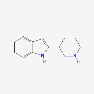molecular formula C13H16N2 B2666720 2-(哌啶-3-基)-1H-吲哚 CAS No. 92960-62-8