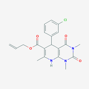 Prop-2-enyl 5-(3-chlorophenyl)-1,3,7-trimethyl-2,4-dioxo-5,8-dihydropyrido[2,3-d]pyrimidine-6-carboxylate