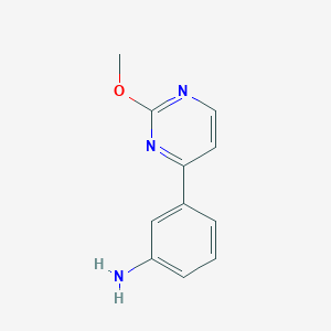 molecular formula C11H11N3O B2666759 3-(2-Methoxypyrimidin-4-yl)aniline CAS No. 1780258-07-2