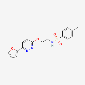 N-(2-((6-(furan-2-yl)pyridazin-3-yl)oxy)ethyl)-4-methylbenzenesulfonamide
