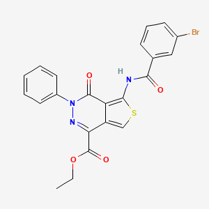 Ethyl 5-(3-bromobenzamido)-4-oxo-3-phenyl-3,4-dihydrothieno[3,4-d]pyridazine-1-carboxylate