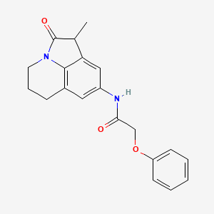 molecular formula C20H20N2O3 B2666802 N-(1-methyl-2-oxo-2,4,5,6-tetrahydro-1H-pyrrolo[3,2,1-ij]quinolin-8-yl)-2-phenoxyacetamide CAS No. 898410-91-8