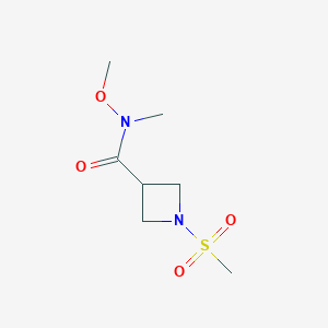 N-methoxy-N-methyl-1-(methylsulfonyl)azetidine-3-carboxamide