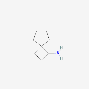 molecular formula C8H15N B2666822 Spiro[3.4]octan-1-amine CAS No. 1378527-98-0; 1379148-40-9