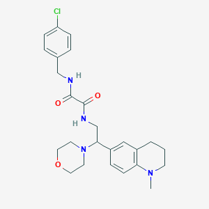 N-(4-chlorobenzyl)-N'-[2-(1-methyl-1,2,3,4-tetrahydroquinolin-6-yl)-2-morpholin-4-ylethyl]ethanediamide