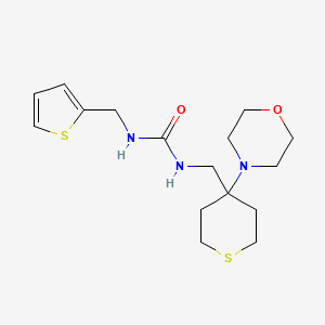 1-[(4-Morpholin-4-ylthian-4-yl)methyl]-3-(thiophen-2-ylmethyl)urea