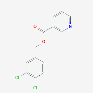 molecular formula C13H9Cl2NO2 B2666861 (3,4-二氯苯基)甲基吡啶-3-羧酸酯 CAS No. 824945-68-8