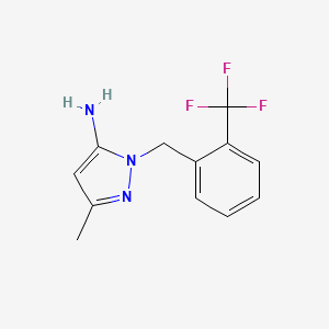 5-Methyl-2-(2-trifluoromethylbenzyl)-2H-pyrazol-3-ylamine