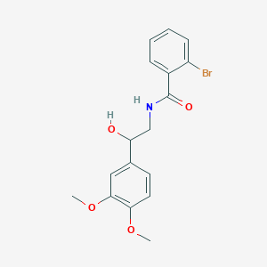 molecular formula C17H18BrNO4 B2666881 2-bromo-N-(2-(3,4-dimethoxyphenyl)-2-hydroxyethyl)benzamide CAS No. 1797063-41-2