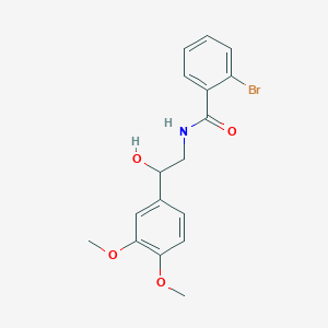 molecular formula C17H18BrNO4 B2666881 2-bromo-N-[2-(3,4-dimethoxyphenyl)-2-hydroxyethyl]benzamide CAS No. 1797063-41-2