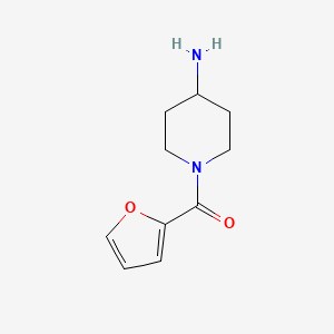 molecular formula C10H14N2O2 B2666891 1-(2-Furoyl)piperidin-4-amine CAS No. 886497-79-6