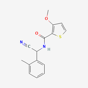 N-[Cyano-(2-methylphenyl)methyl]-3-methoxythiophene-2-carboxamide