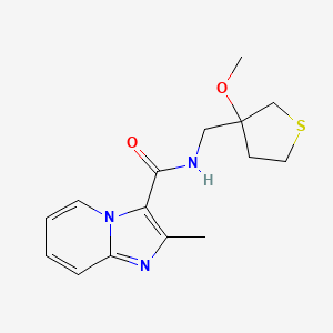 N-((3-methoxytetrahydrothiophen-3-yl)methyl)-2-methylimidazo[1,2-a]pyridine-3-carboxamide