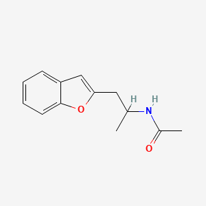 molecular formula C13H15NO2 B2666916 N-(1-(benzofuran-2-yl)propan-2-yl)acetamide CAS No. 30455-74-4