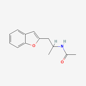 molecular formula C13H15NO2 B2666916 N-[1-(1-benzofuran-2-yl)propan-2-yl]acetamide CAS No. 30455-74-4