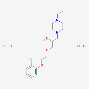 1-(2-(2-Bromophenoxy)ethoxy)-3-(4-ethylpiperazin-1-yl)propan-2-ol dihydrochloride