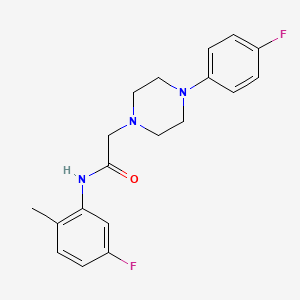 N-(5-fluoro-2-methylphenyl)-2-[4-(4-fluorophenyl)piperazin-1-yl]acetamide
