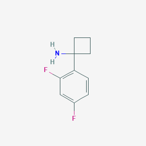 molecular formula C10H11F2N B2666933 1-(2,4-Difluorophenyl)cyclobutan-1-amine CAS No. 1314743-62-8