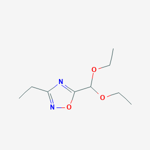 molecular formula C9H16N2O3 B2666940 5-(Diethoxymethyl)-3-ethyl-1,2,4-oxadiazole CAS No. 1339595-31-1