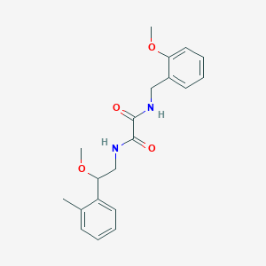 molecular formula C20H24N2O4 B2666944 N1-(2-methoxy-2-(o-tolyl)ethyl)-N2-(2-methoxybenzyl)oxalamide CAS No. 1706170-10-6