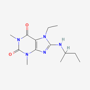 8-(sec-butylamino)-7-ethyl-1,3-dimethyl-1H-purine-2,6(3H,7H)-dione