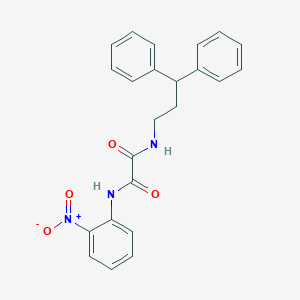 molecular formula C23H21N3O4 B2666954 N1-(3,3-二苯基丙基)-N2-(2-硝基苯基)草酰胺 CAS No. 941939-47-5