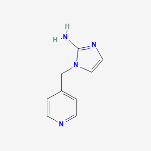 molecular formula C9H10N4 B2666960 1-(吡啶-4-基甲基)-1H-咪唑-2-胺 CAS No. 1179633-86-3