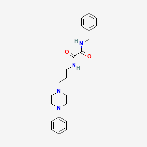 molecular formula C22H28N4O2 B2666964 N1-苄基-N2-(3-(4-苯基哌嗪-1-基)丙基)草酰胺 CAS No. 1049518-64-0