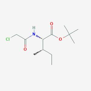 molecular formula C12H22ClNO3 B2666988 tert-butyl (2S,3S)-2-(2-chloroacetamido)-3-methylpentanoate CAS No. 294646-46-1